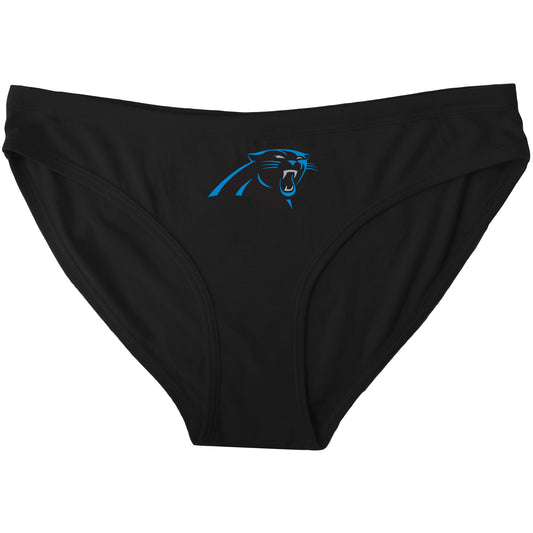 Women's Concepts Sport Black Carolina Panthers Solid Logo Panties