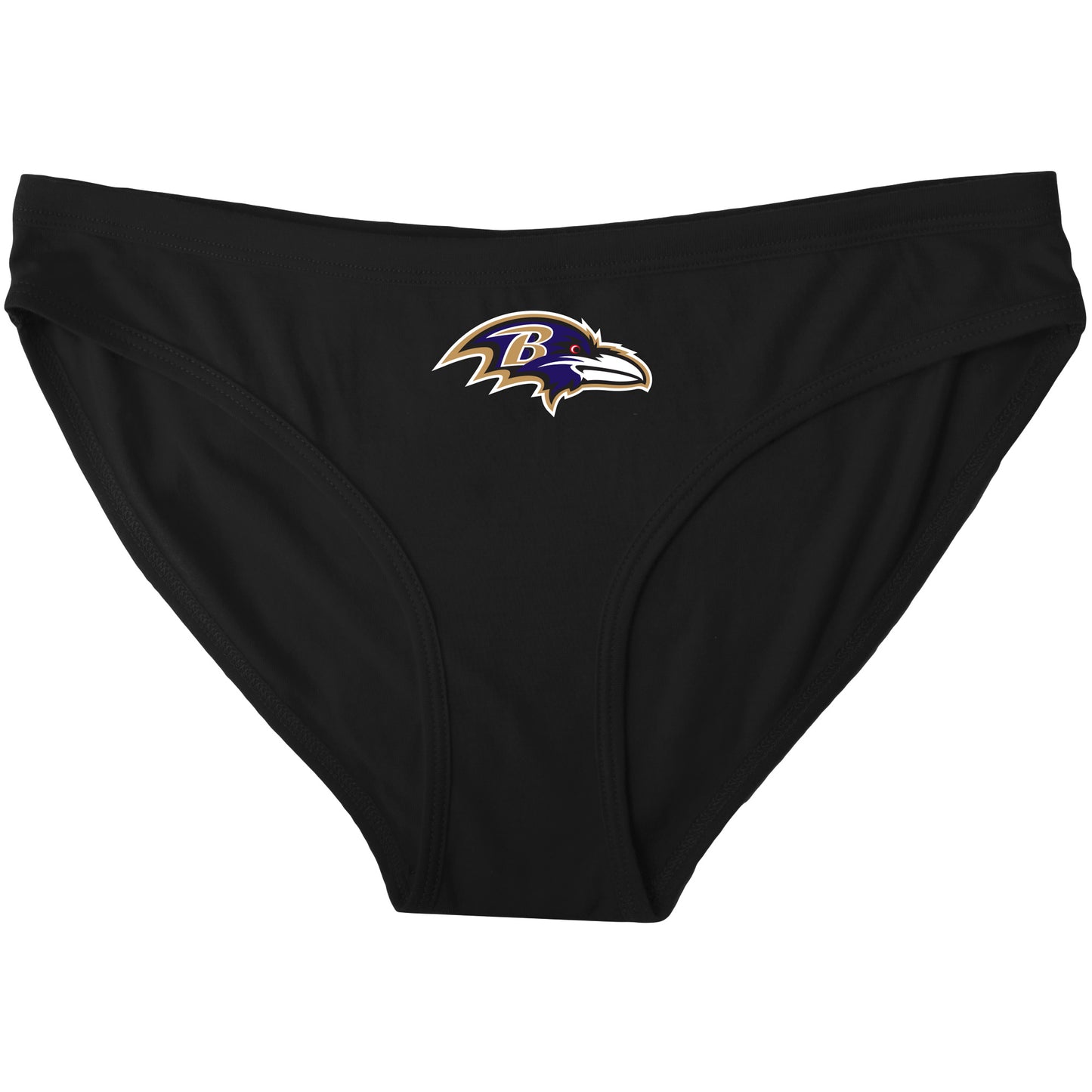 Women's Concepts Sports Black Baltimore Ravens Solid Logo Panties