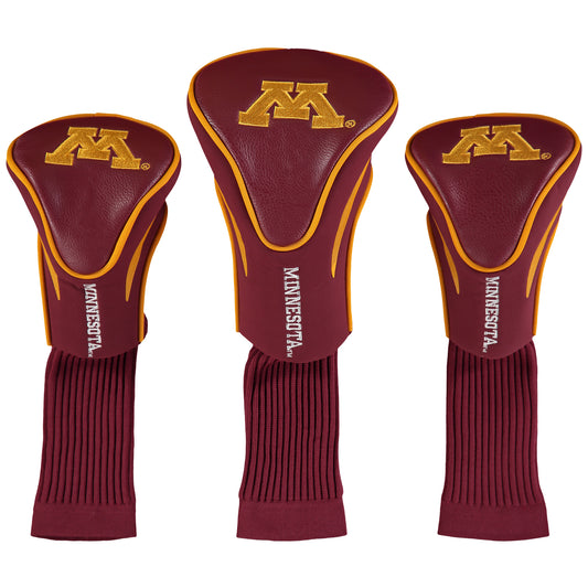 Minnesota Golden Gophers 3-Pack Contour Golf Club Head Covers