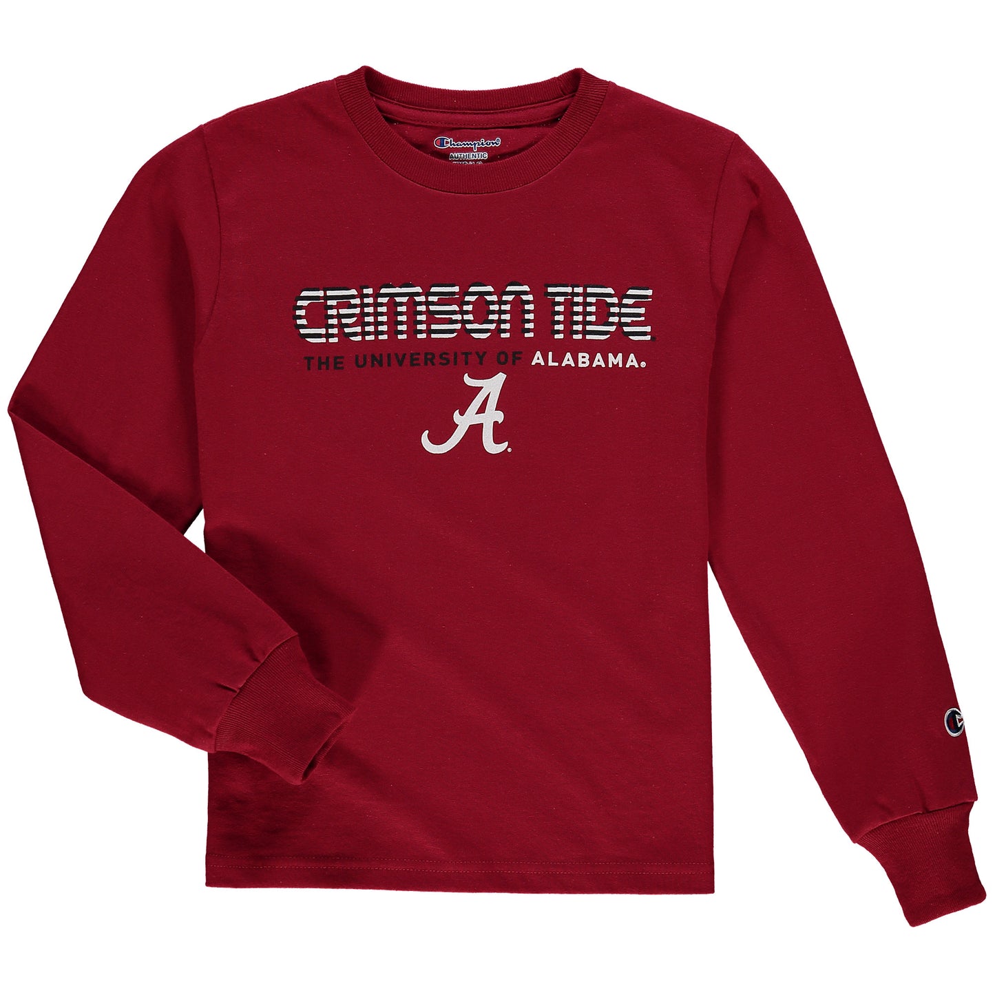 Youth Champion Crimson Alabama Crimson Tide Jersey Long Sleeve T-Shirt