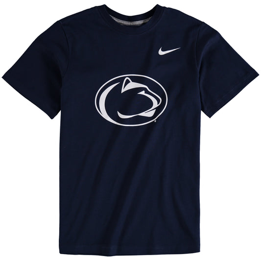 Youth Nike Navy Penn State Nittany Lions Cotton Logo T-Shirt