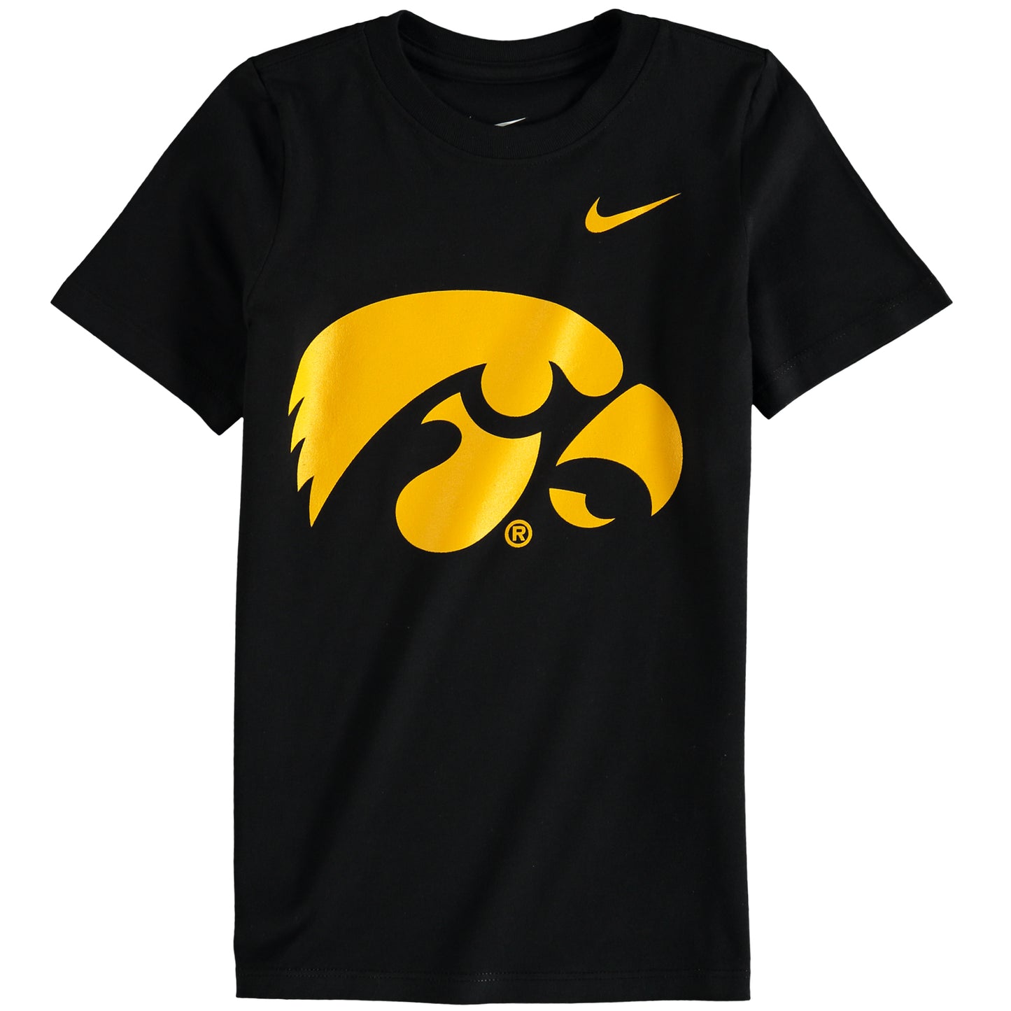 Preschool Nike Black Iowa Hawkeyes Logo T-Shirt