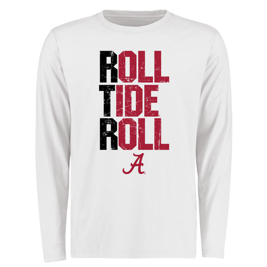 Men's White Alabama Crimson Tide RTR Long Sleeve T-Shirt