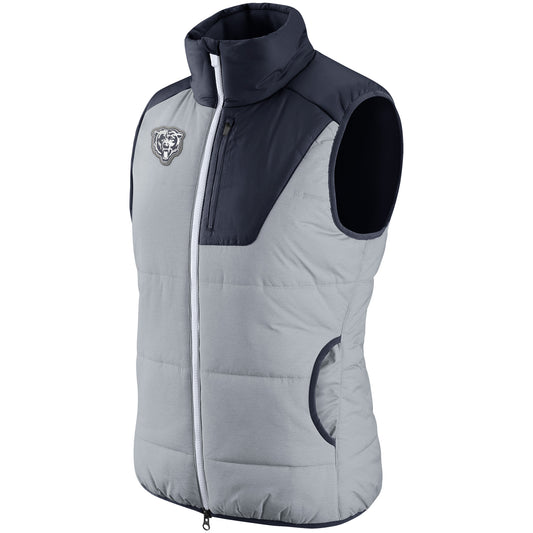 Women's Nike Heathered Gray Chicago Bears Champ Drive Vest