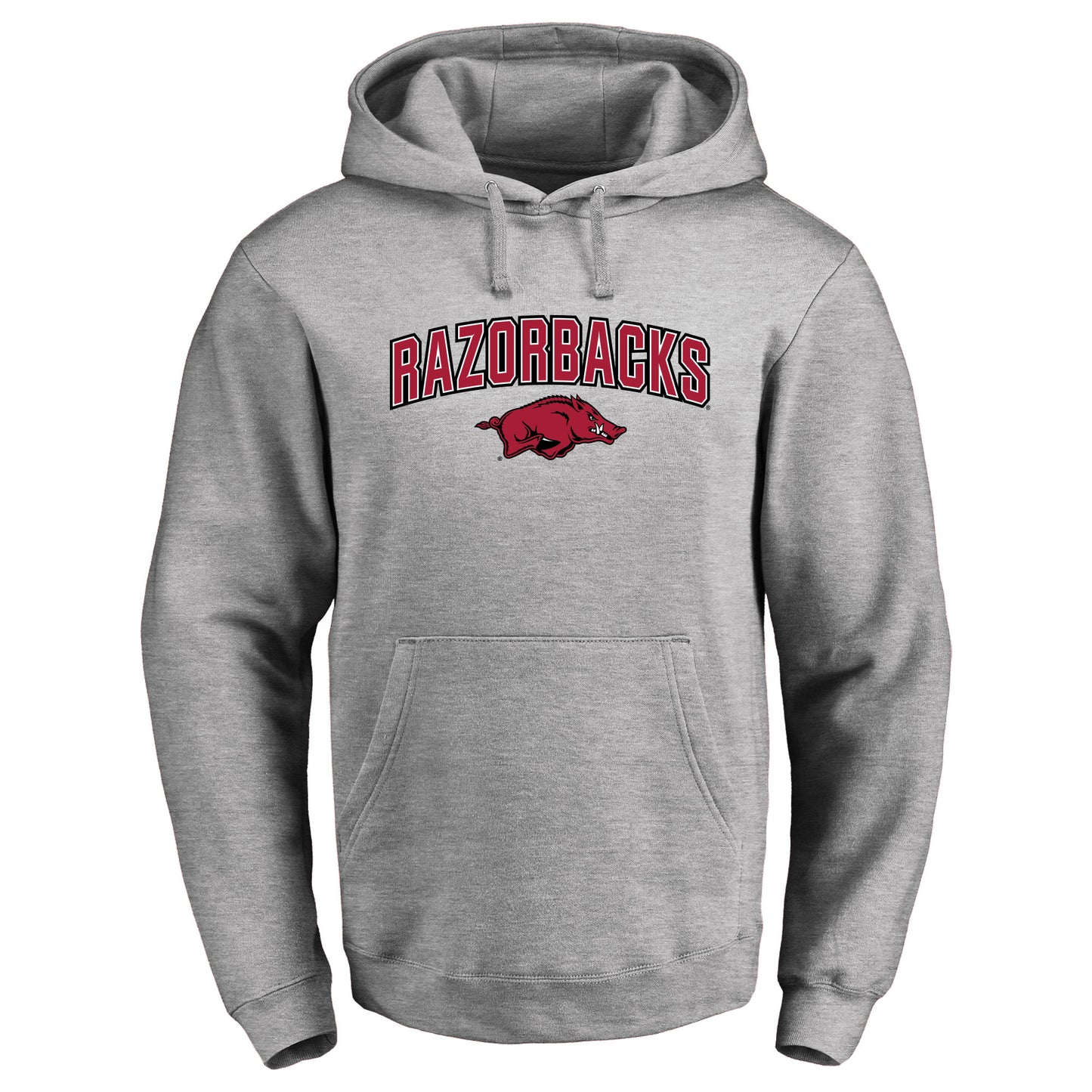 Men's Ash Arkansas Razorbacks Proud Mascot Pullover Hoodie