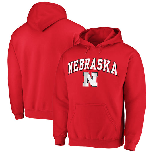 Men's Fanatics Scarlet Nebraska Huskers Campus Pullover Hoodie