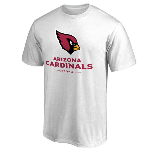 Men's NFL Pro Line White Arizona Cardinals Team Lockup T-Shirt