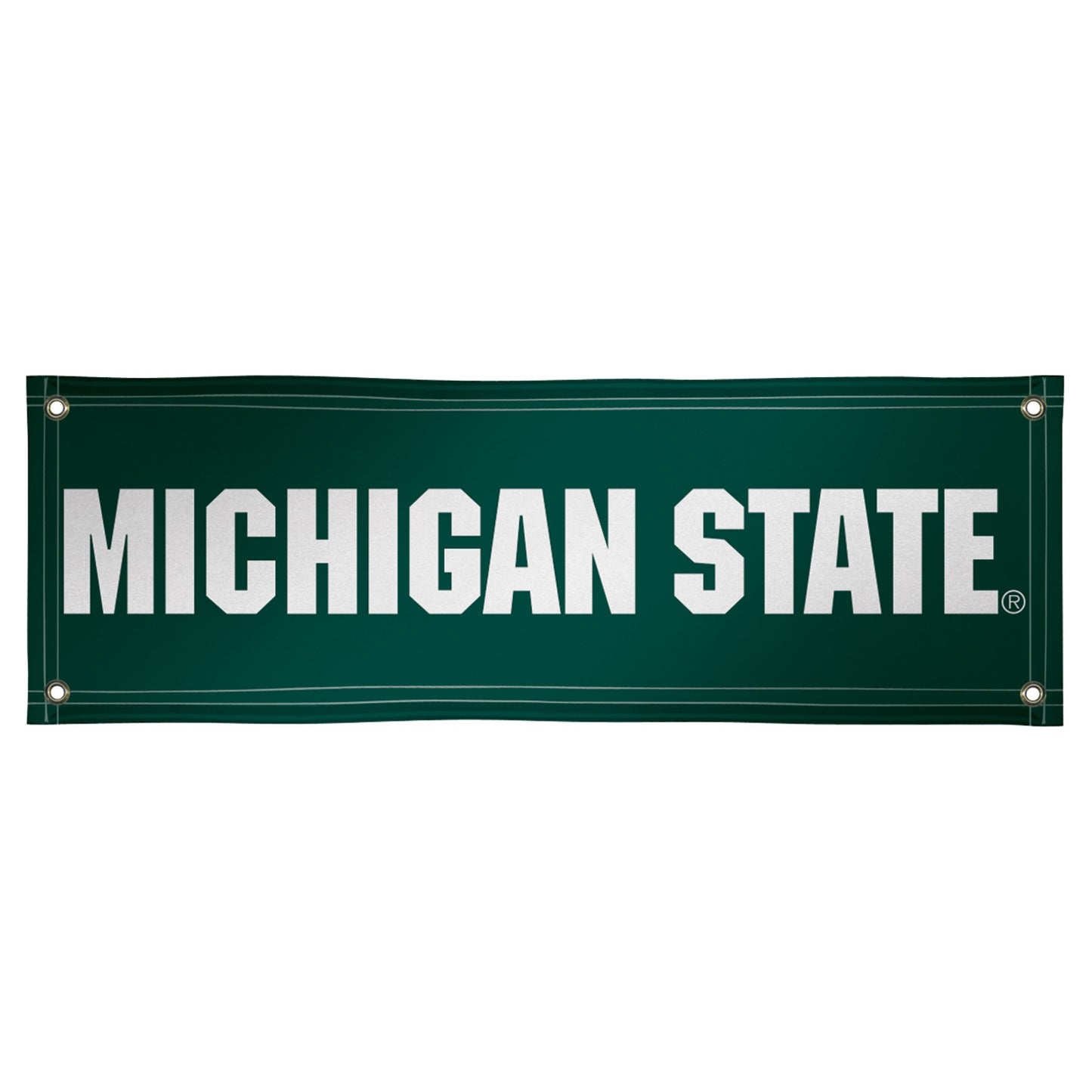 Green Michigan State Spartans 2' x 6' Horizontal Vinyl Banner