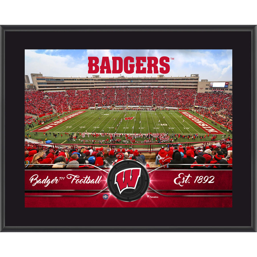 Wisconsin Badgers 10.5" x 13" Sublimated Team Plaque