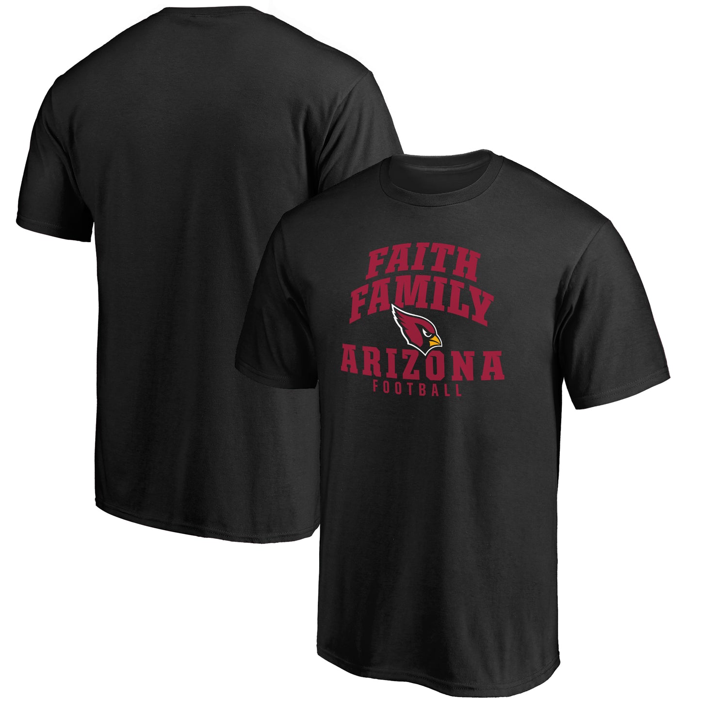 Men's NFL Pro Line Black Arizona Cardinals Faith Family T-Shirt