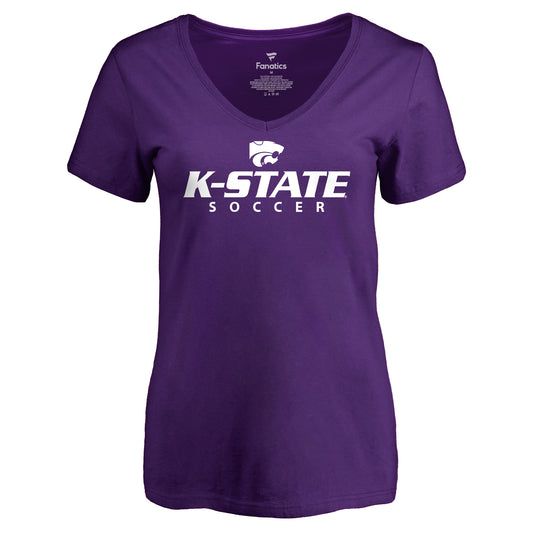 Women's Purple Kansas State Wildcats Kansas State Soccer T-Shirt