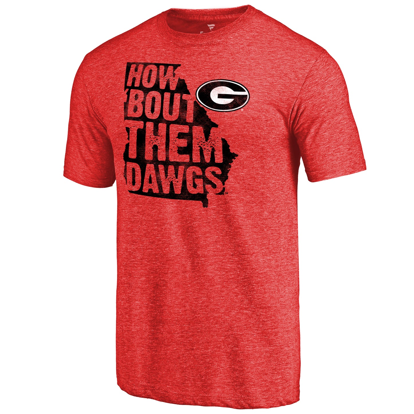 Men's Red Georgia Bulldogs Them Dawgs Hometown Collection Tri-Blend T-Shirt