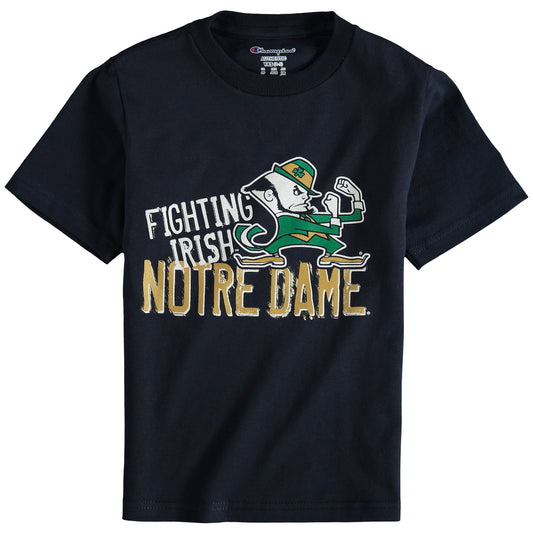 Youth Champion Navy Notre Dame Fighting Irish Team Chant T-Shirt