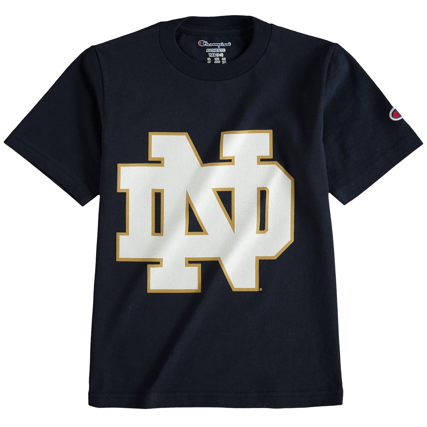 Youth Champion Navy Notre Dame Fighting Irish Primary Logo T-Shirt