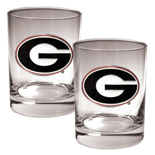 Georgia Bulldogs 10oz. Rocks Glass Set