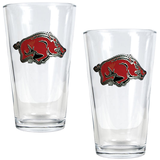 Arkansas Razorbacks 16oz. Pint Glass Set