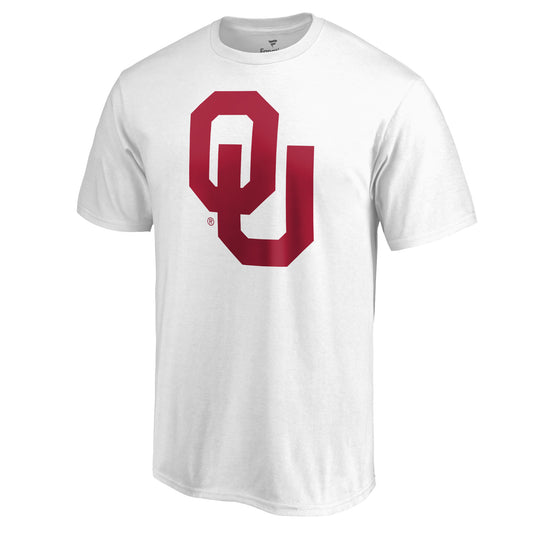 Men's White Oklahoma Sooners Primary Team Logo T-Shirt