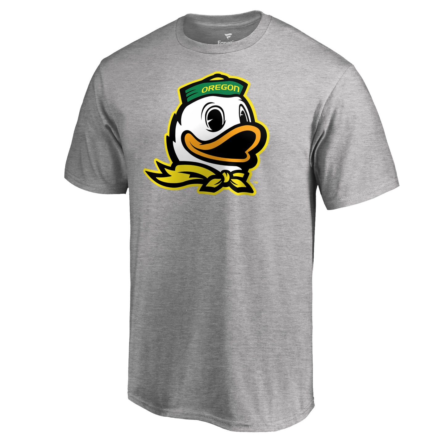 Men's Ash Oregon Ducks Primary Team Logo T-Shirt