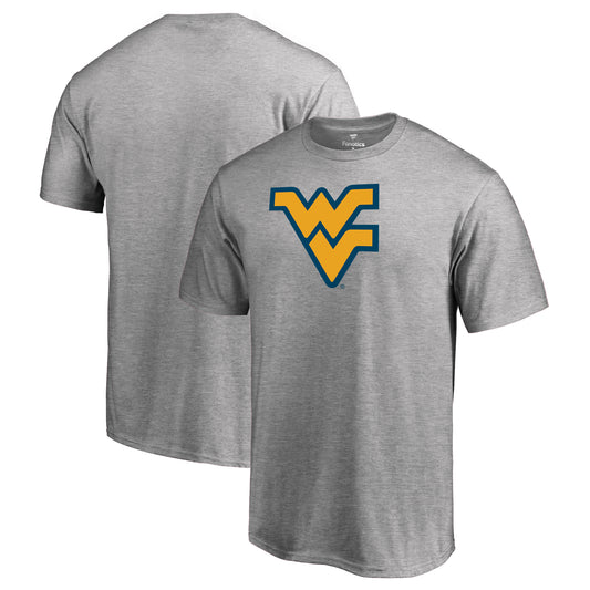 Men's Ash West Virginia Mountaineers Primary Team Logo T-Shirt