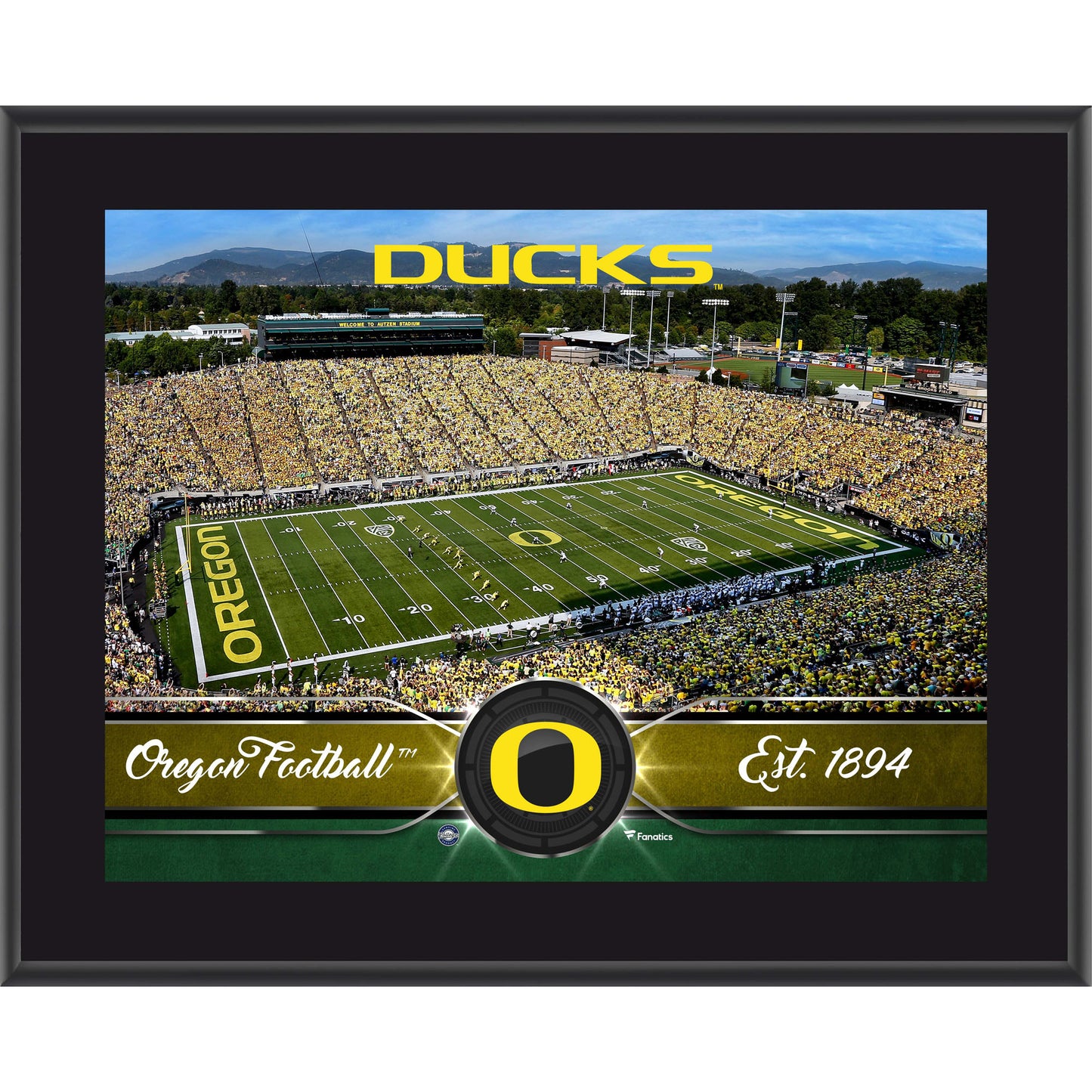 Oregon Ducks 10.5" x 13" Sublimated Team Plaque