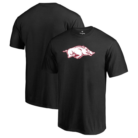 Men's Black Arkansas Razorbacks Primary Logo T-Shirt