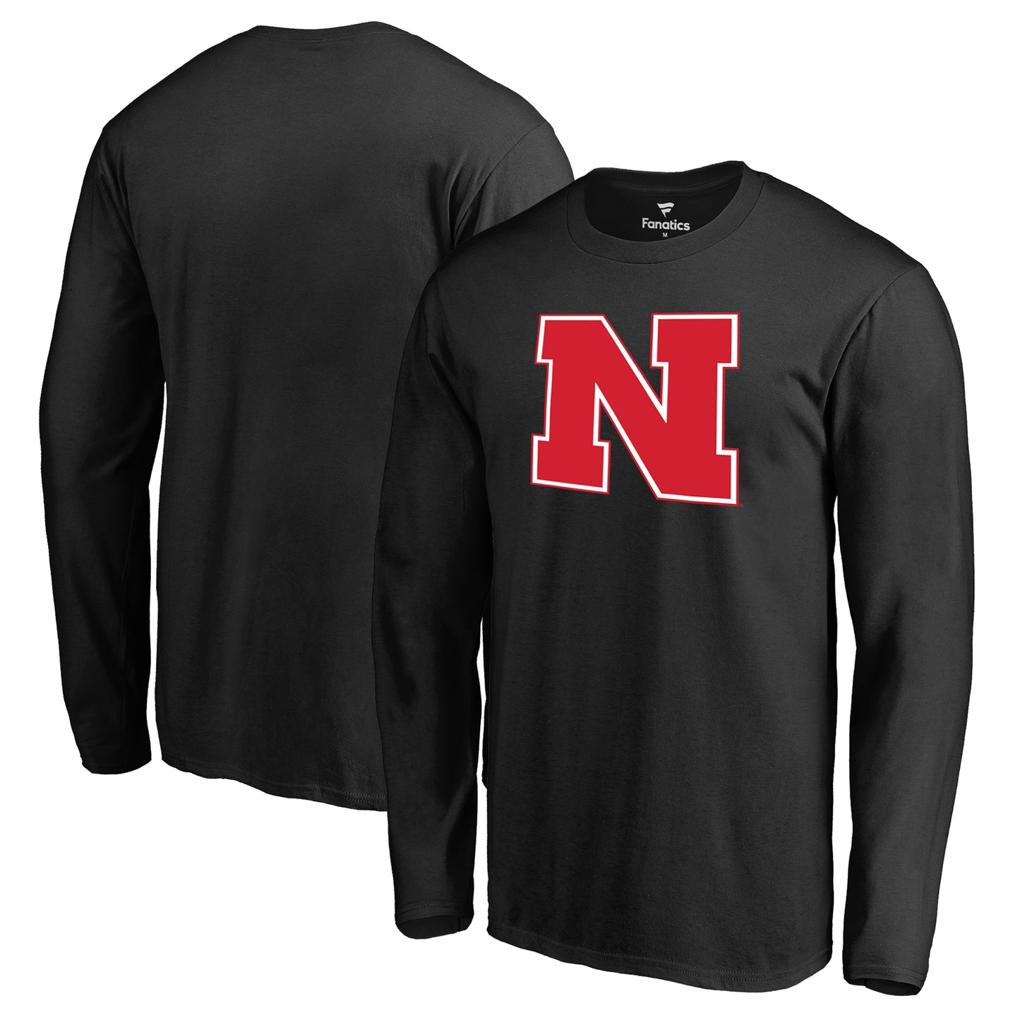 Men's Black Nebraska Huskers Primary Logo Long Sleeve T-Shirt