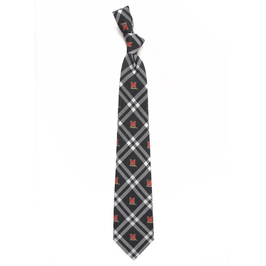 Men's Black Maryland Terrapins Rhodes Tie