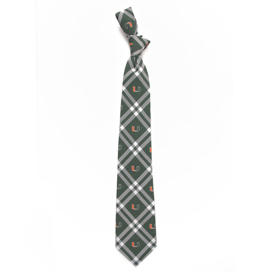 Men's Green Miami Hurricanes Rhodes Tie