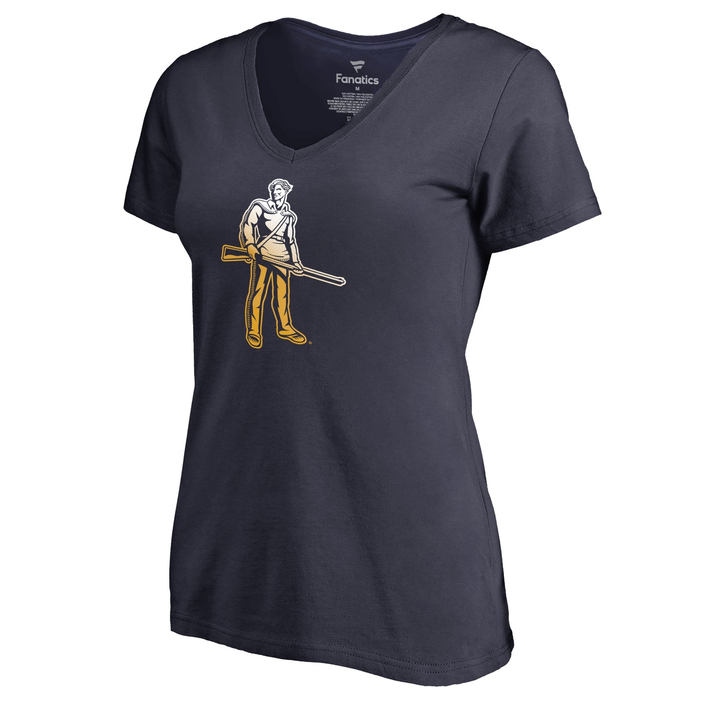 Women's Navy West Virginia Mountaineers Gradient Logo T-Shirt