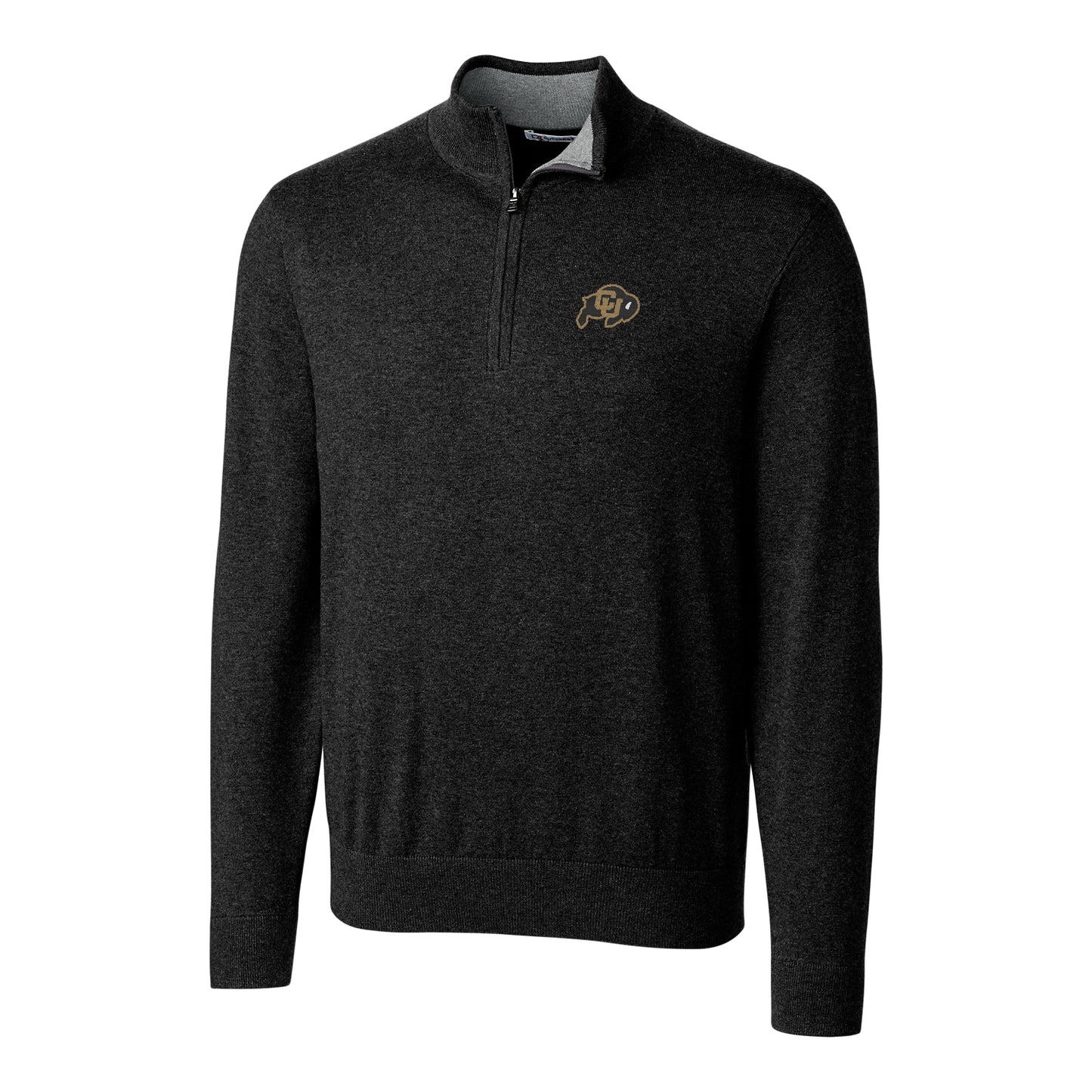 Men's Cutter & Buck Black Colorado Buffaloes Big & Tall Lakemont Half-Zip Jacket