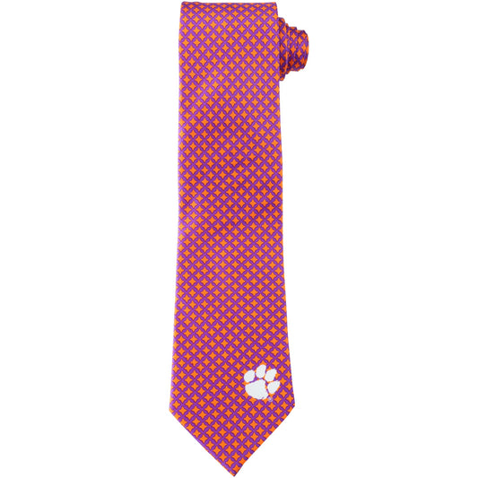 Men's Clemson Tigers Diamante Print Silk Tie