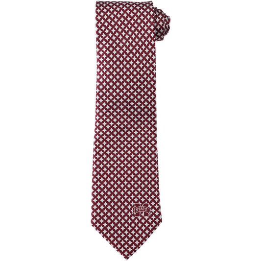 Men's Mississippi State Bulldogs Diamante Print Silk Tie