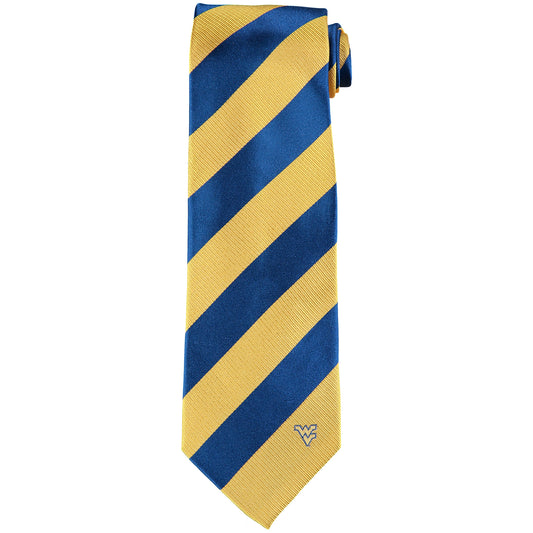 Men's West Virginia Mountaineers Regiment Woven Silk Tie