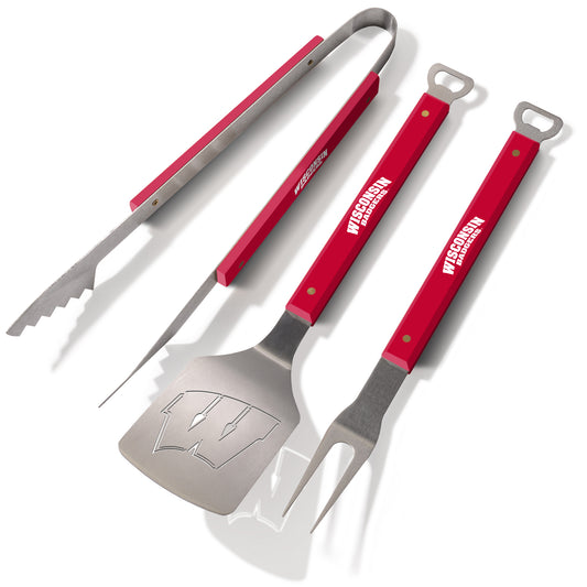 Wisconsin Badgers Spirit Series 3-Piece BBQ Set