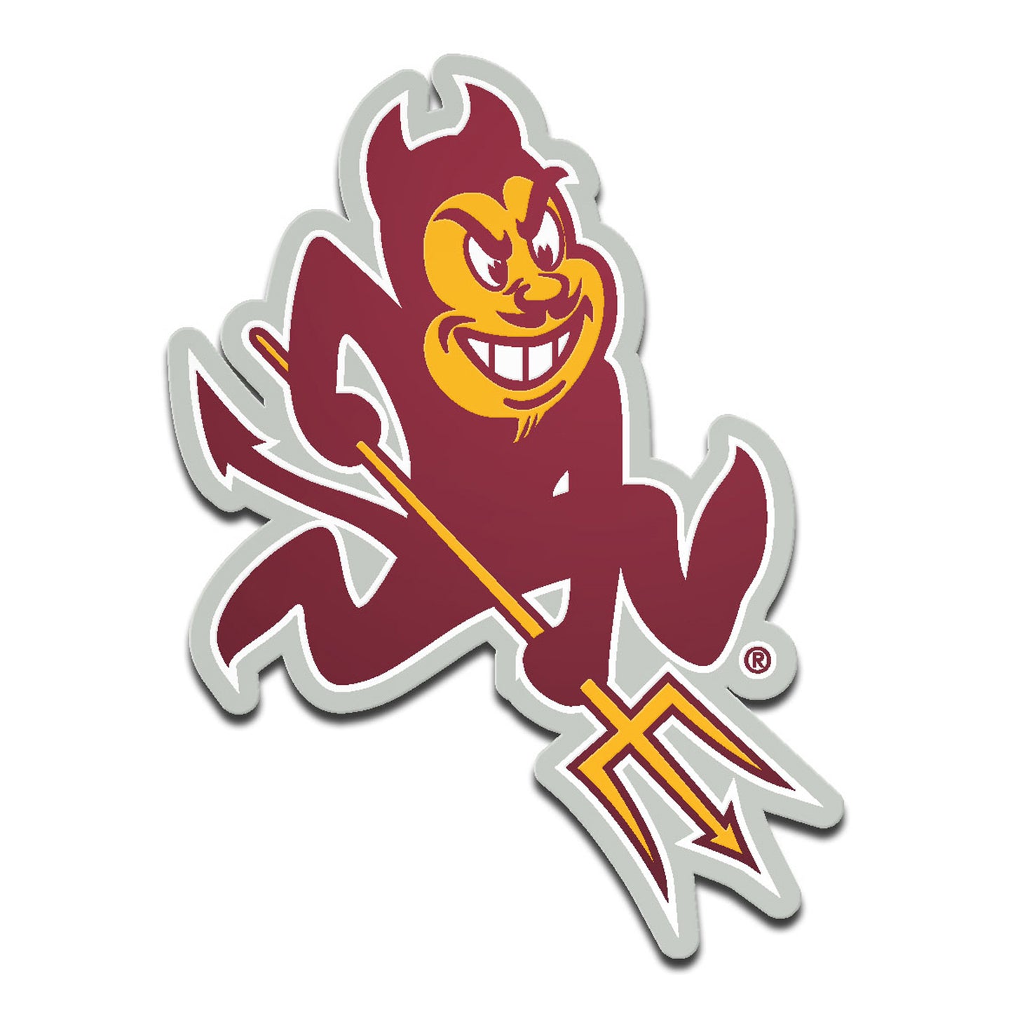 Arizona State Sun Devils Metallic Freeform Logo Auto Emblem