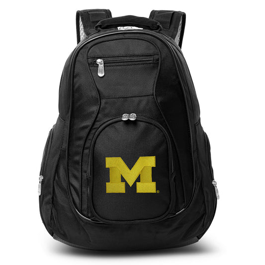 MOJO Black Michigan Wolverines 19'' Laptop Travel Backpack