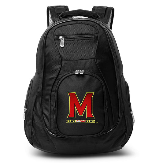 MOJO Black Maryland Terrapins 19'' Laptop Travel Backpack