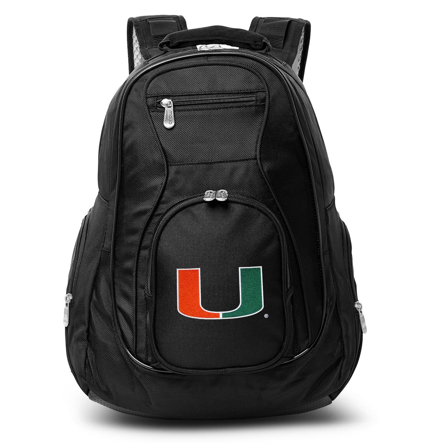 MOJO Black Miami Hurricanes 19'' Laptop Travel Backpack