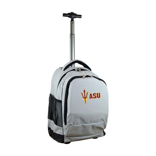 Gray Arizona State Sun Devils 19'' Premium Wheeled Backpack