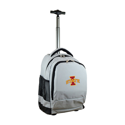 Gray Iowa State Cyclones 19'' Premium Wheeled Backpack