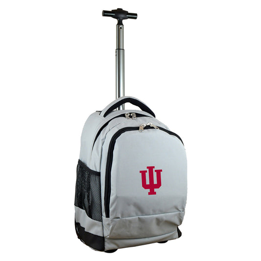 Gray Indiana Hoosiers 19'' Premium Wheeled Backpack