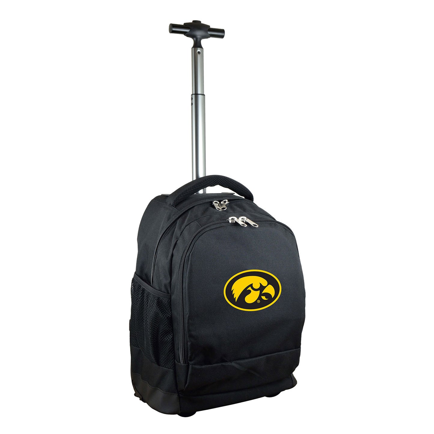 Black Iowa Hawkeyes 19'' Premium Wheeled Backpack