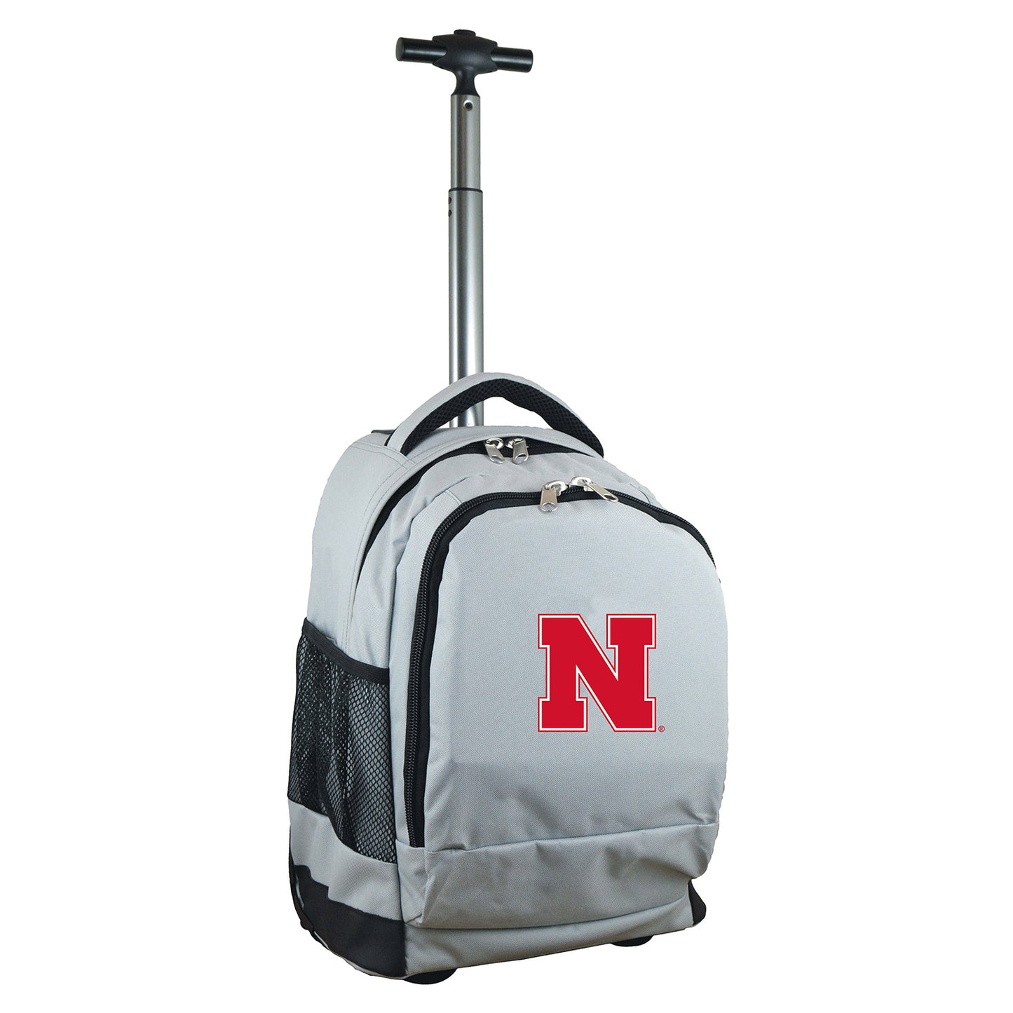Gray Nebraska Huskers 19'' Premium Wheeled Backpack