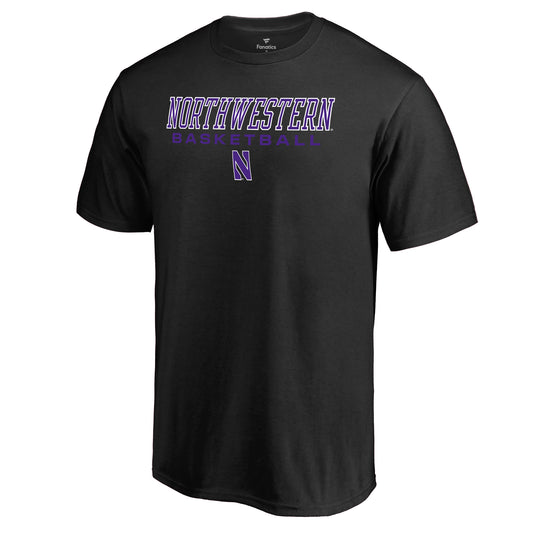 Men's Black Northwestern Wildcats True Sport Basketball T-Shirt