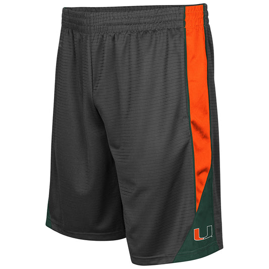 Men's Colosseum Charcoal Miami Hurricanes Turnover Shorts