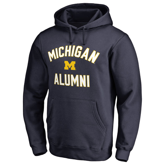 Men's Navy Michigan Wolverines Team Alumni Pullover Hoodie