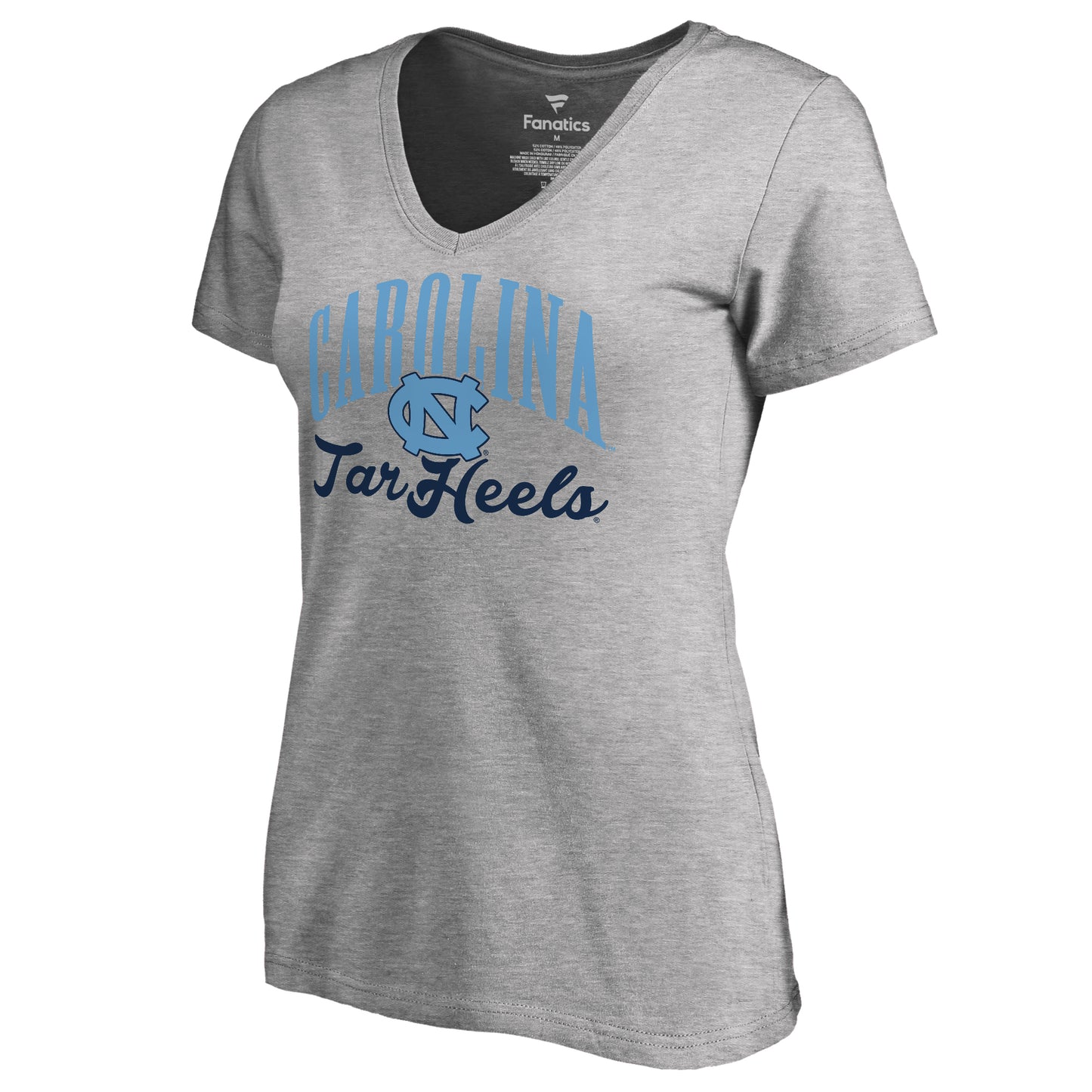 Women's Ash North Carolina Tar Heels Victory Script T-Shirt