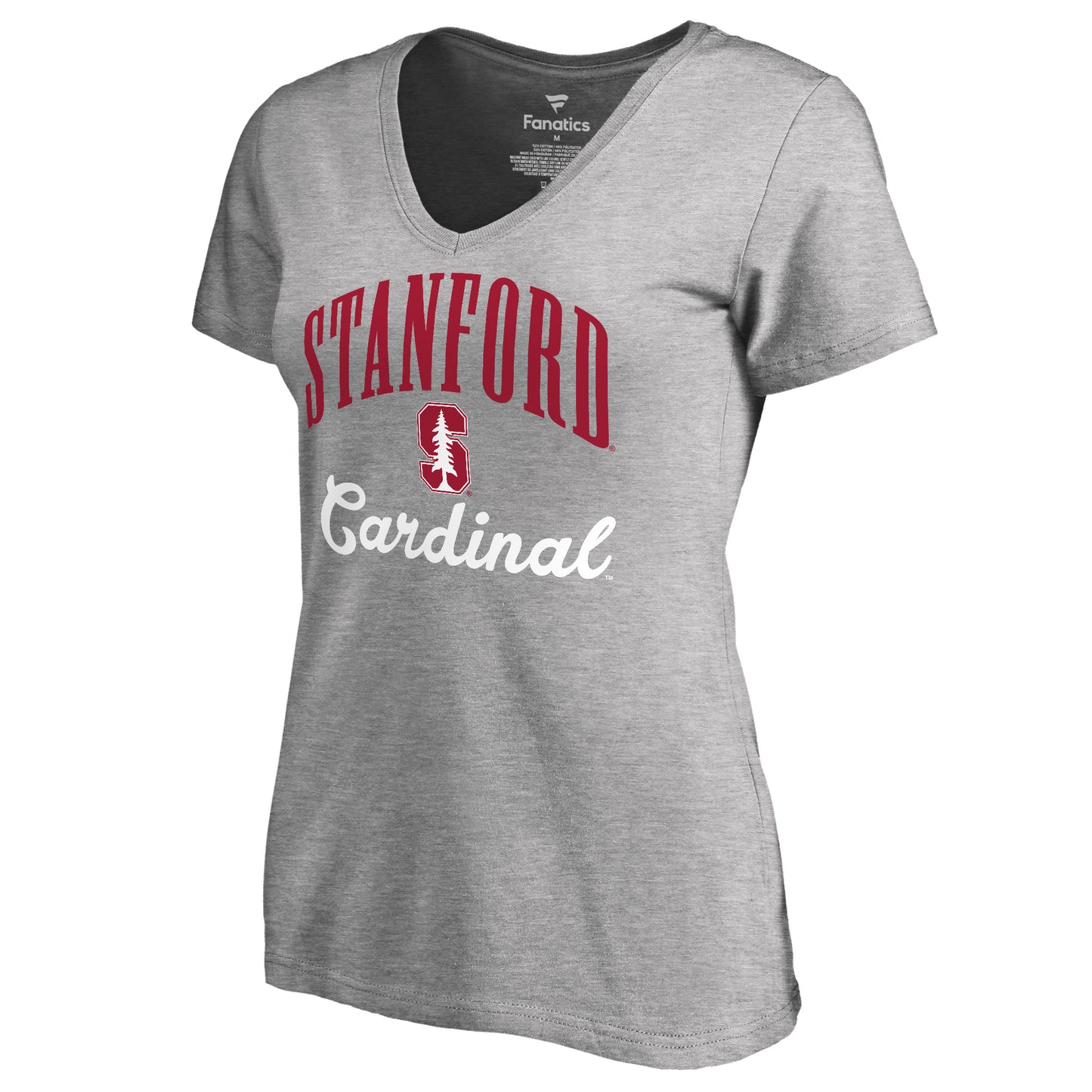 Women's Ash Stanford Cardinal Victory Script T-Shirt