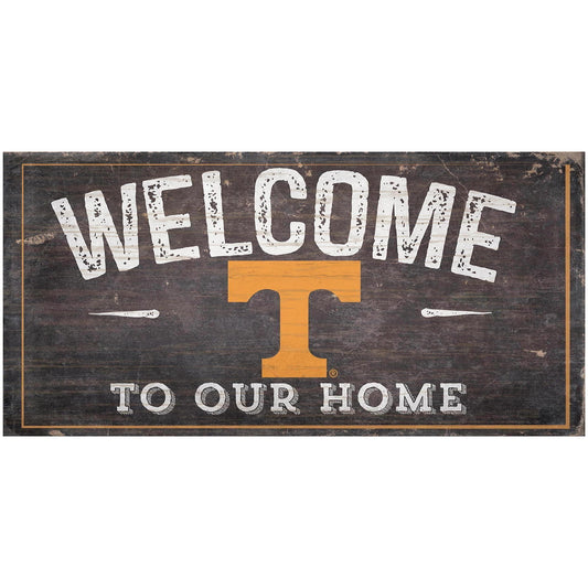 Tennessee Volunteers 6" x 12" Welcome To Our Home Sign