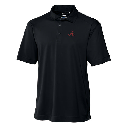 Men's Cutter & Buck Black Alabama Crimson Tide Big & Tall DryTec Genre Polo